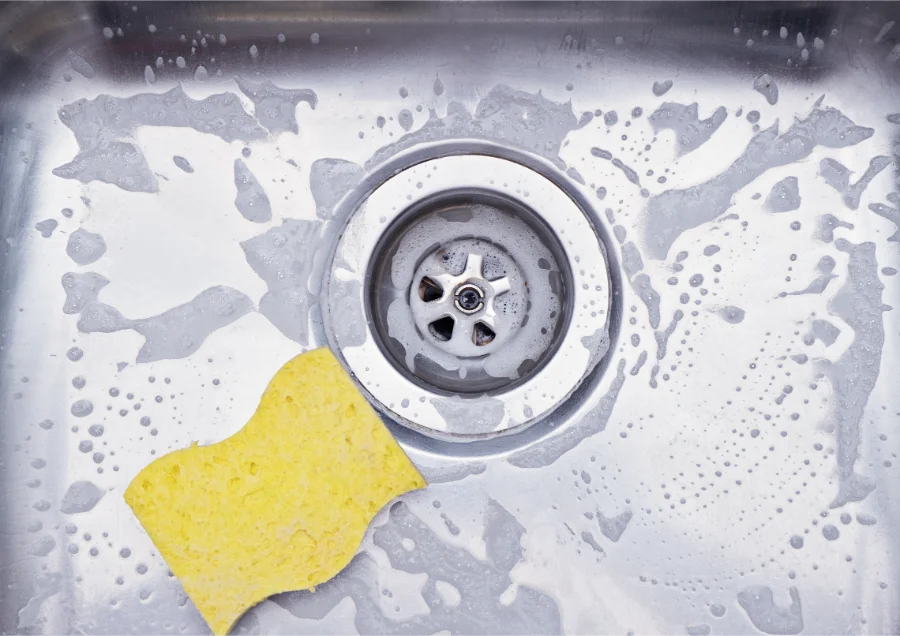 cleaning drain baking soda vinegar