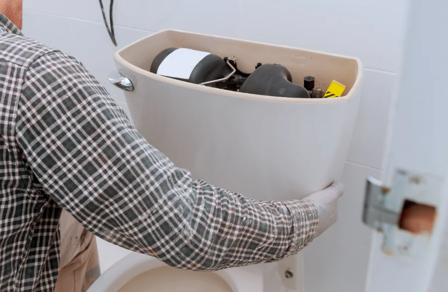 toilet tank repair plumber